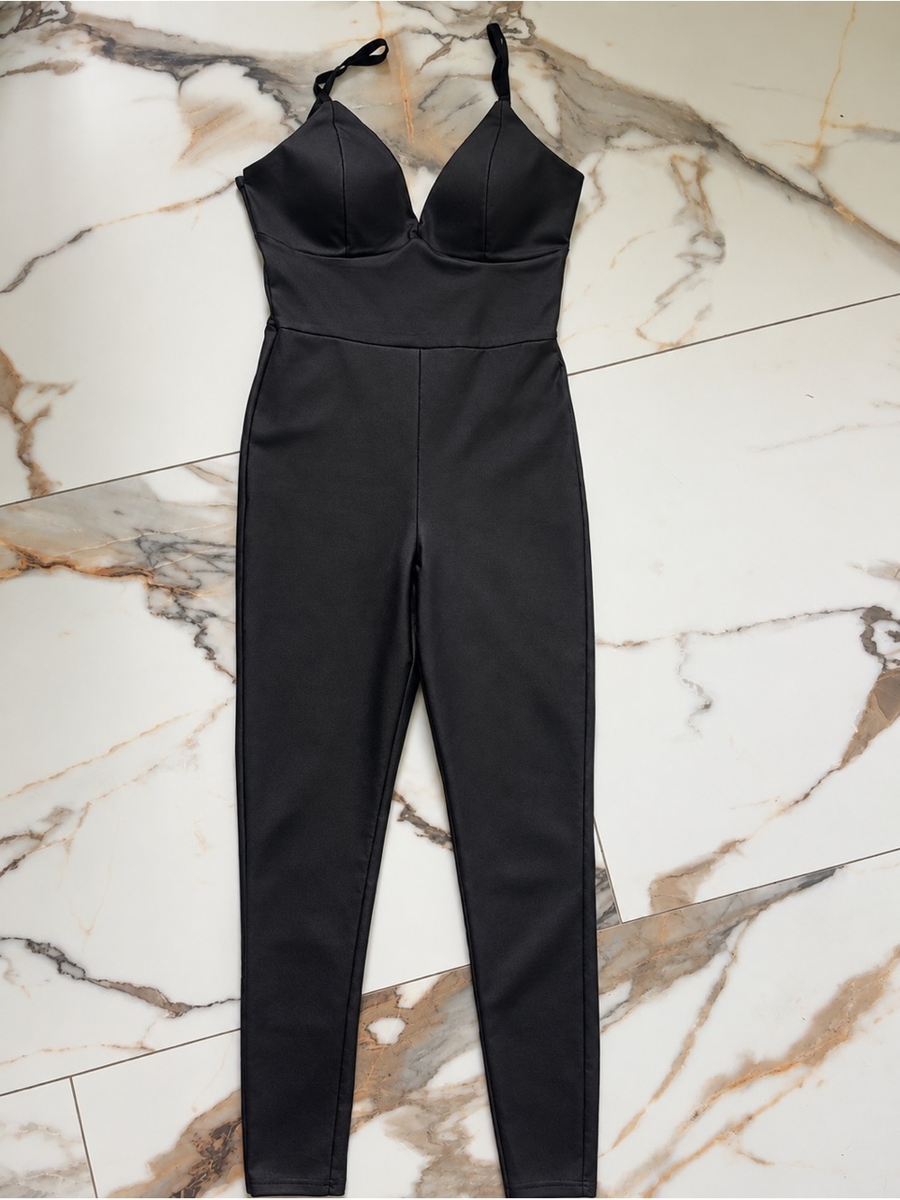 GBG Los Angeles Black Fitted Strappy Jumpsuit